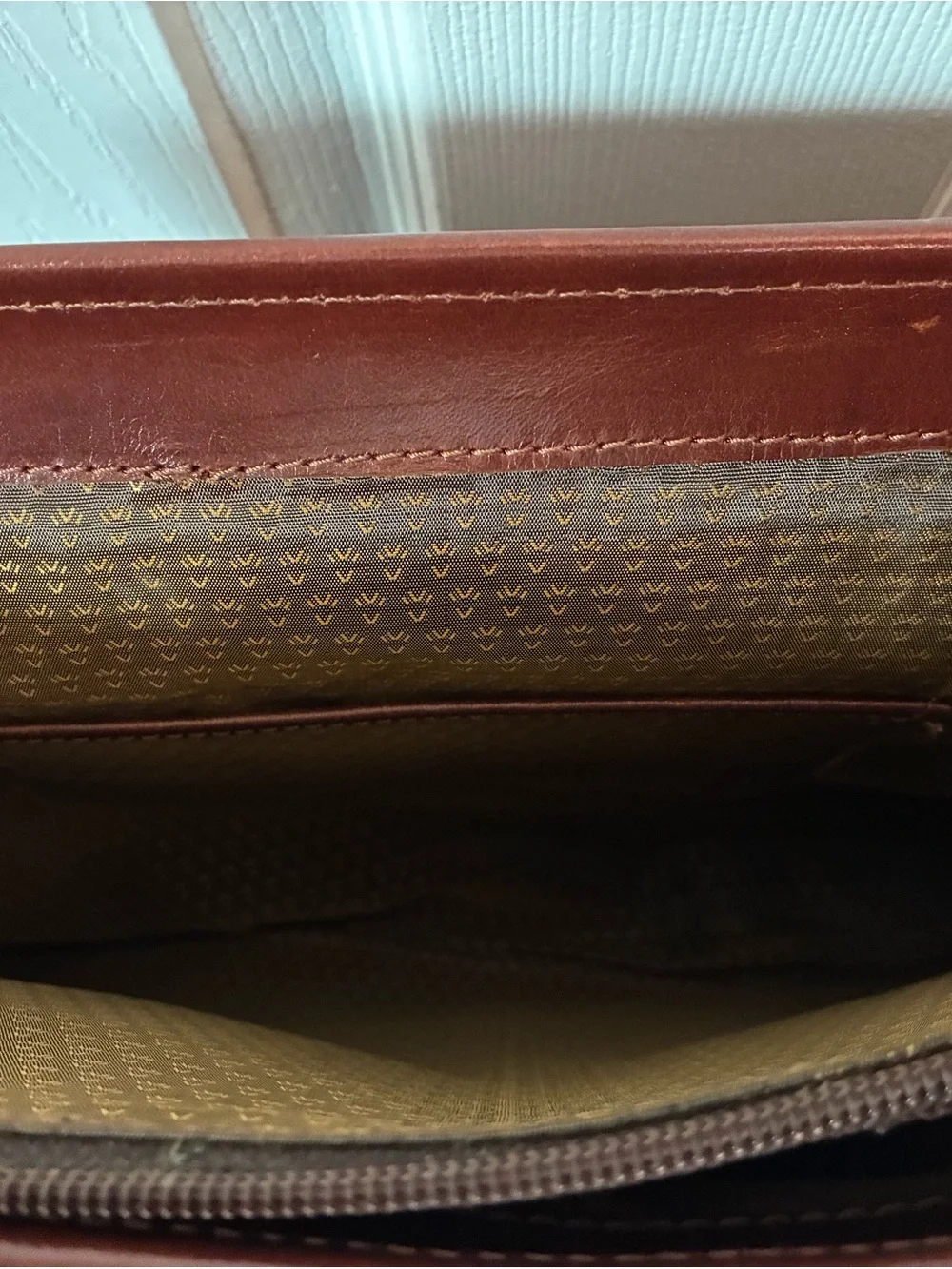 Leder Land structured brown